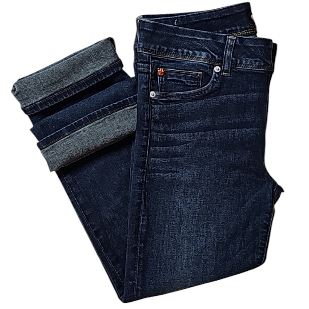 Hudson Crop Ginny Straight Jeans. Women's Size: Waist 29x26 Inseam.